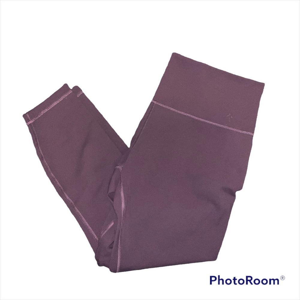 Lululemon Maroon Cropped Leggings Size 12